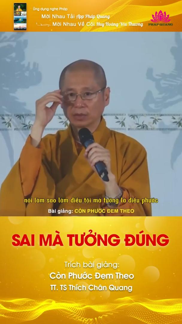 SAI MÀ TƯỞNG ĐÚNG