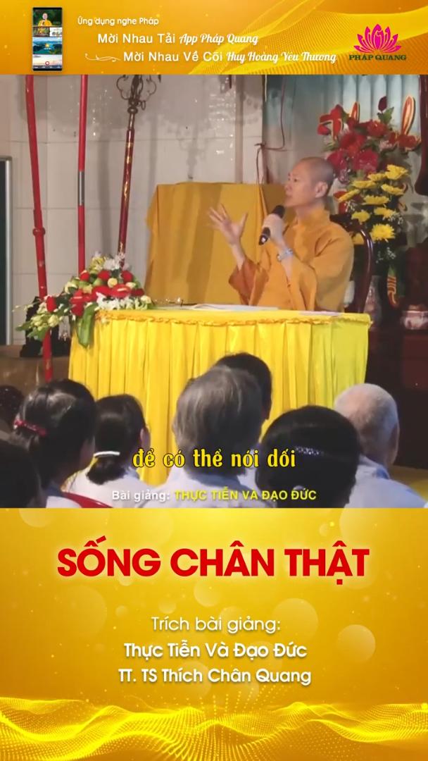SỐNG CHÂN THẬT