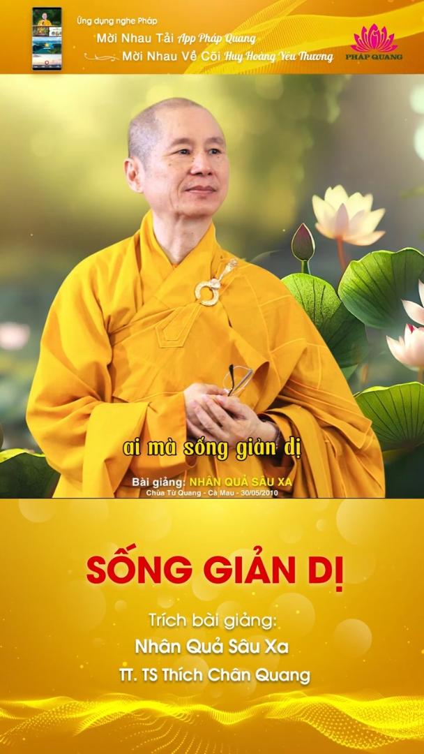 SỐNG GIẢN DỊ
