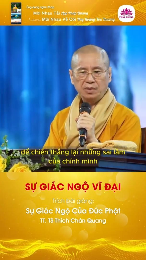 SỰ GIÁC NGỘ VĨ ĐẠI
