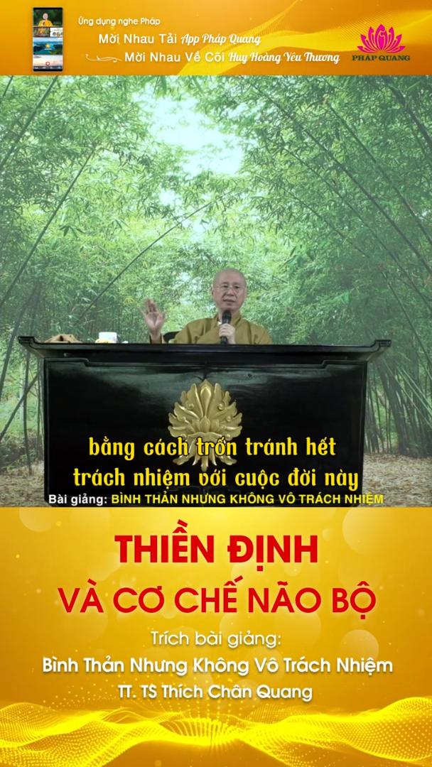 THIỀN ĐỊNH VÀ CƠ CHẾ NÃO BỘ