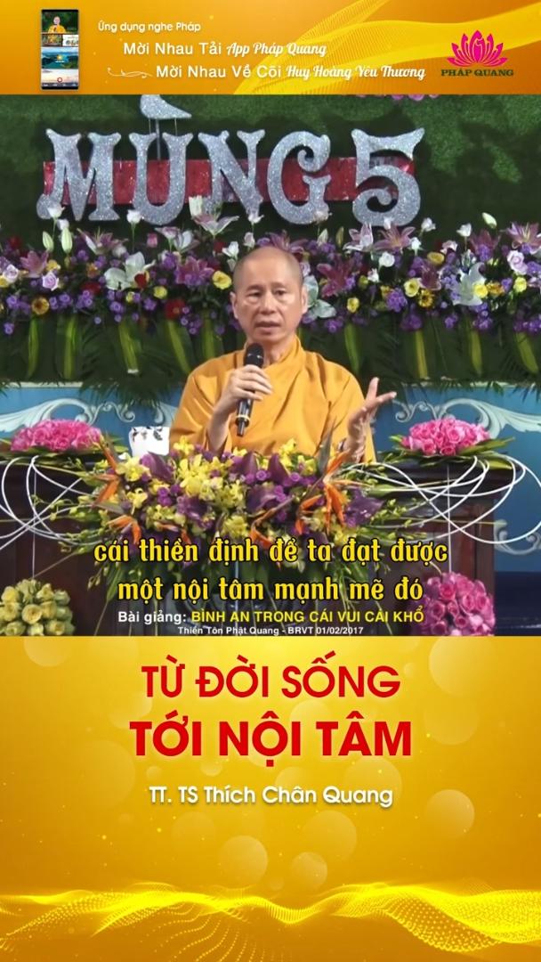 TỪ ĐỜI SỐNG TỚI NỘI TÂM