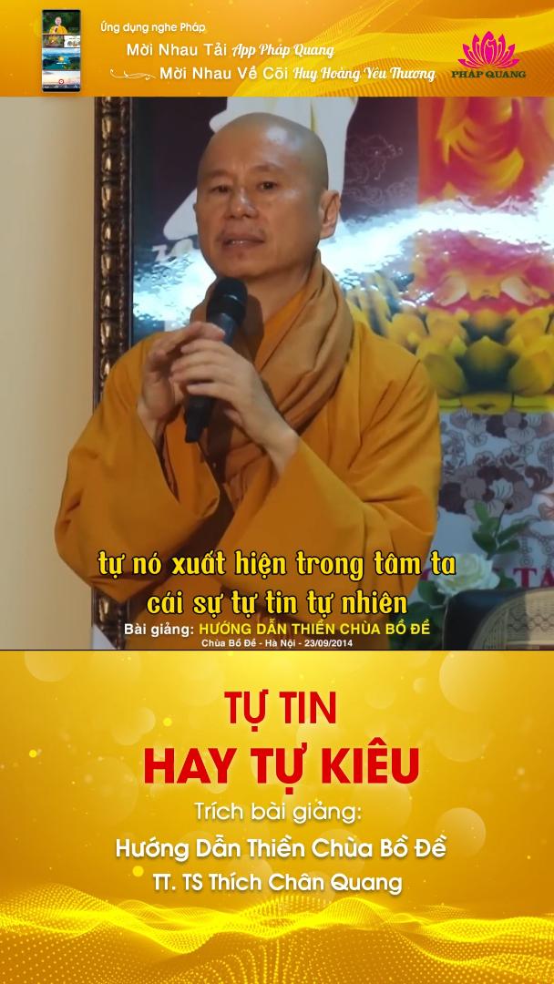 TỰ TIN HAY TỰ KIÊU