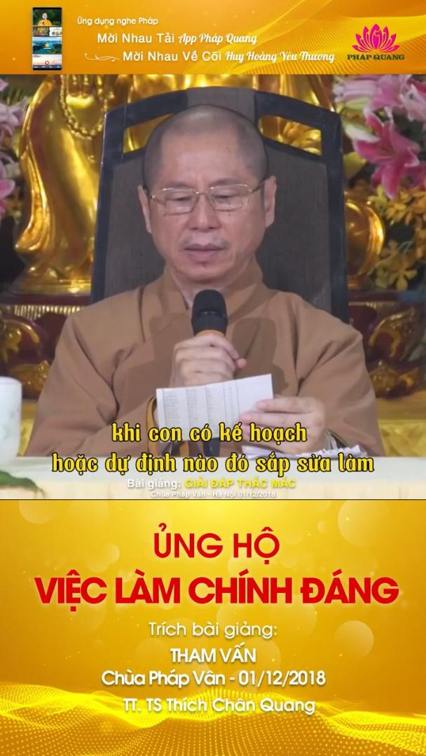 ỦNG HỘ VIỆC LÀM CHÍNH ĐÁNG