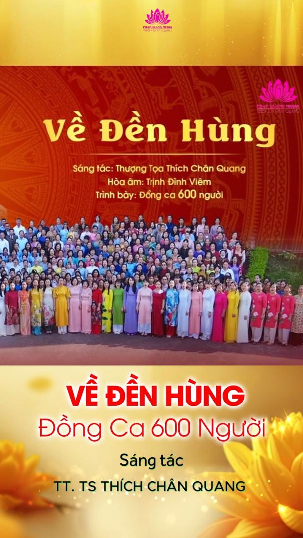 VỀ ĐỀN HÙNG - Đồng Ca 600 Người