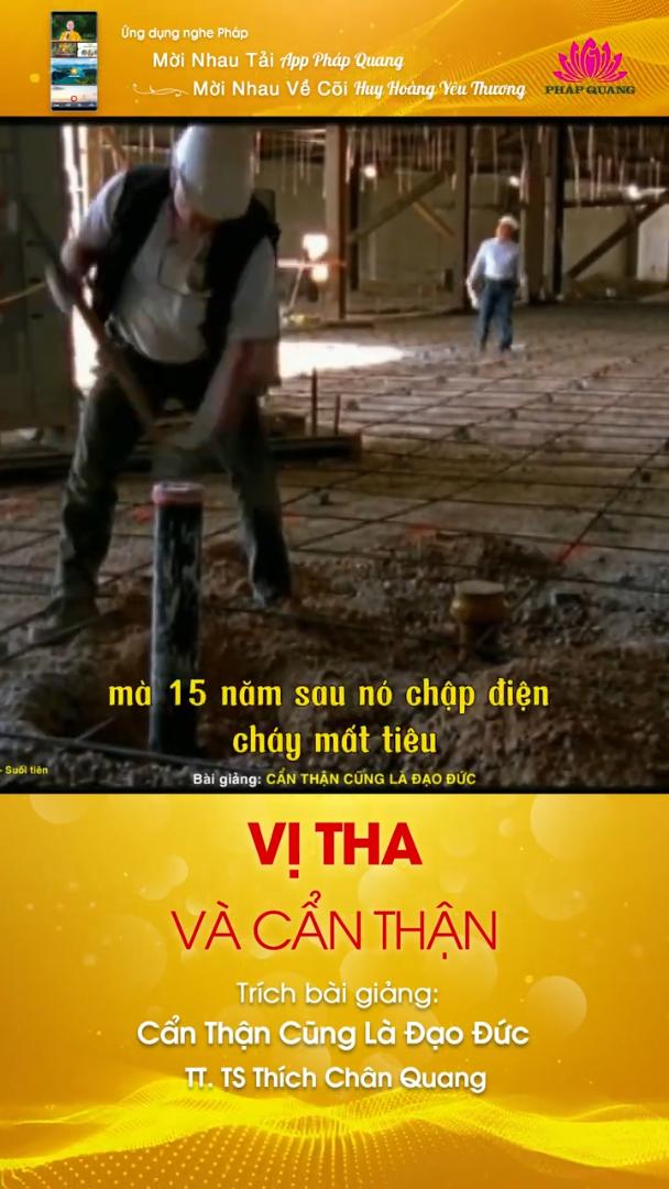 VỊ THA VÀ CẨN THẬN