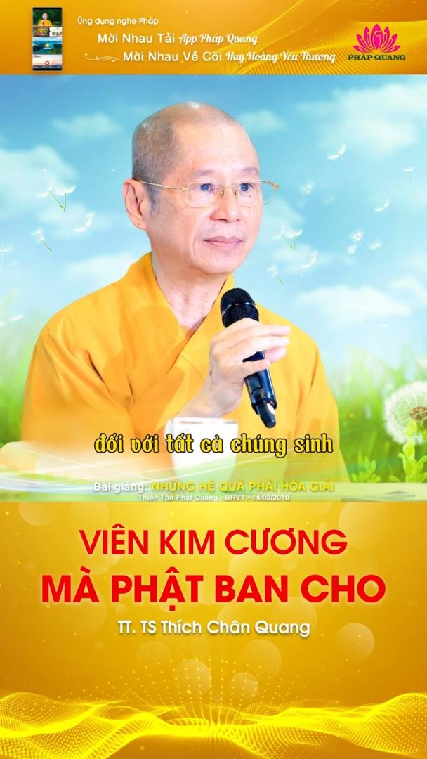 VIÊN KIM CƯƠNG MÀ PHẬT BAN CHO