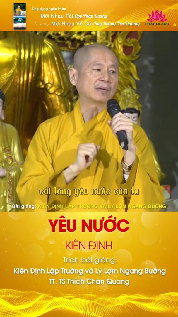 YÊU NƯỚC KIÊN ĐỊNH