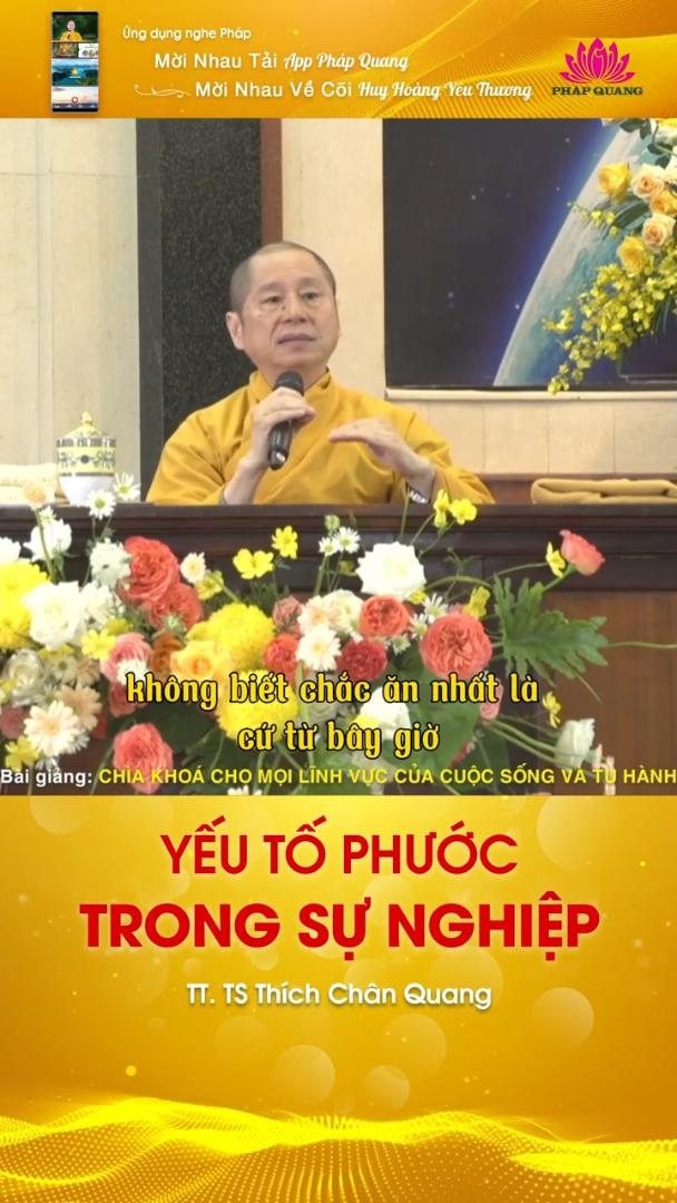 YẾU TỐ PHƯỚC TRONG SỰ NGHIỆP