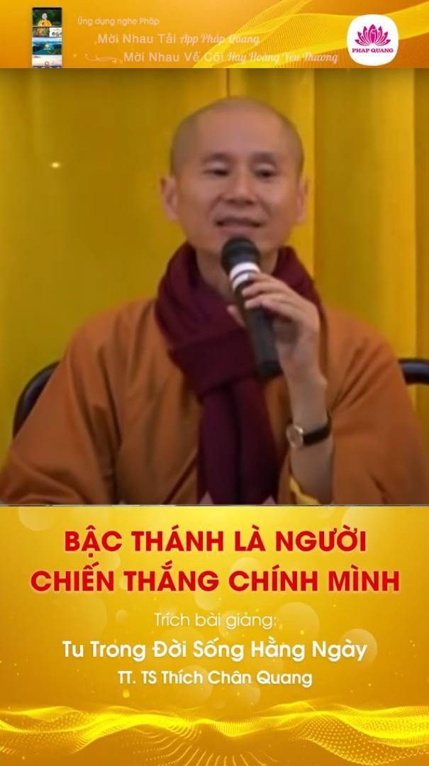 Bậc Thánh Là Người Chiến Thắng Chính Mình