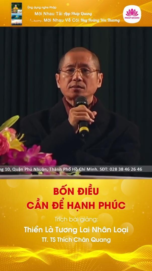 Bốn Điều Cần Để Hạnh Phúc