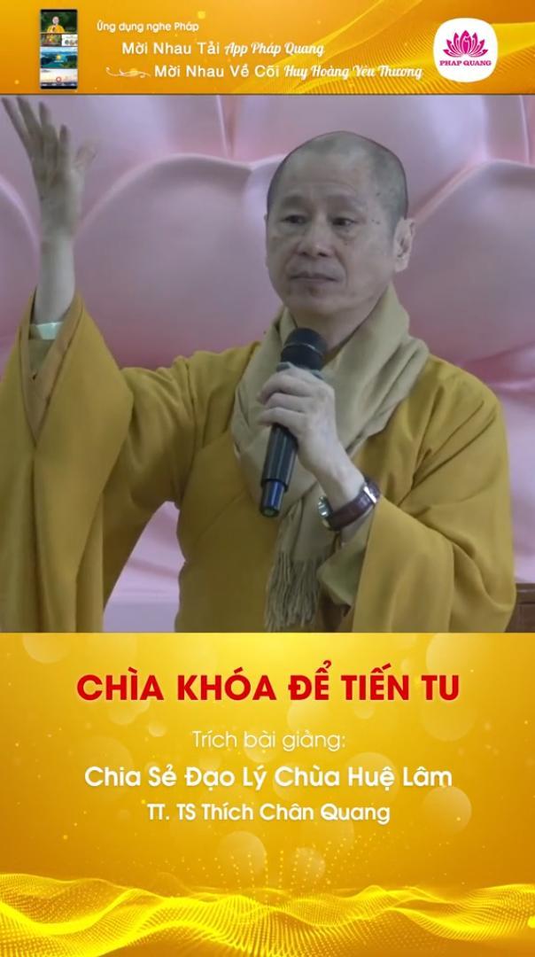 Chìa Khóa Để Tiến Tu