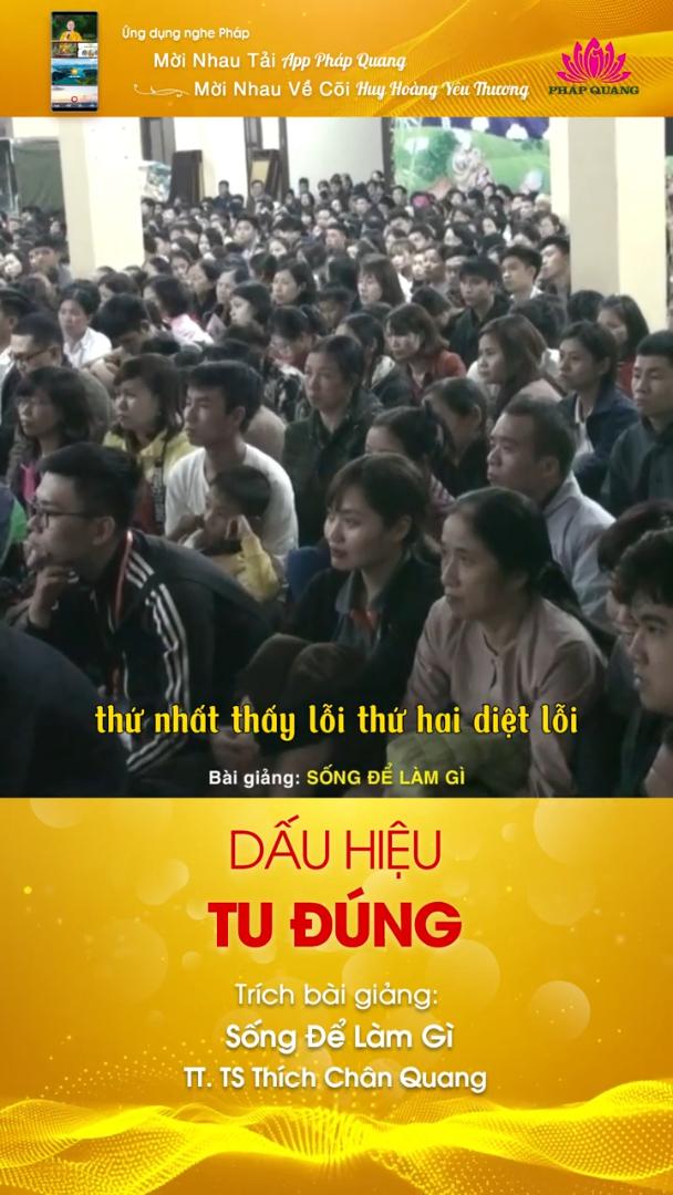DẤU HIỆU TU ĐÚNG