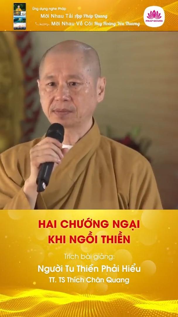 Hai Chướng Ngại Khi Ngồi Thiền