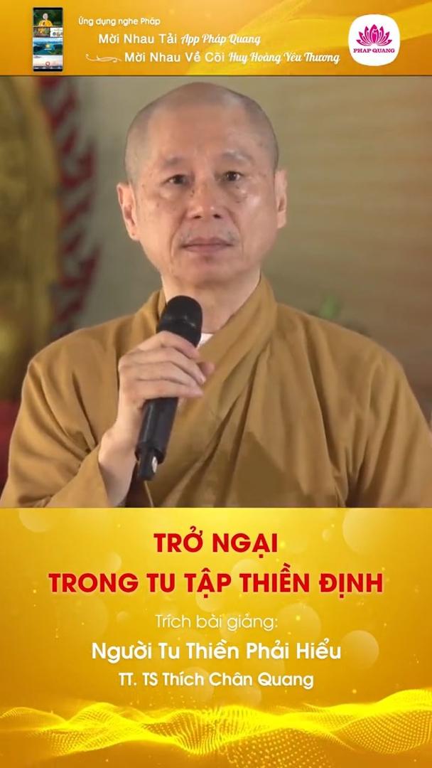 Trở ngại Trong Tu Tập Thiền Định